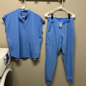 Figs scrubs blue size small